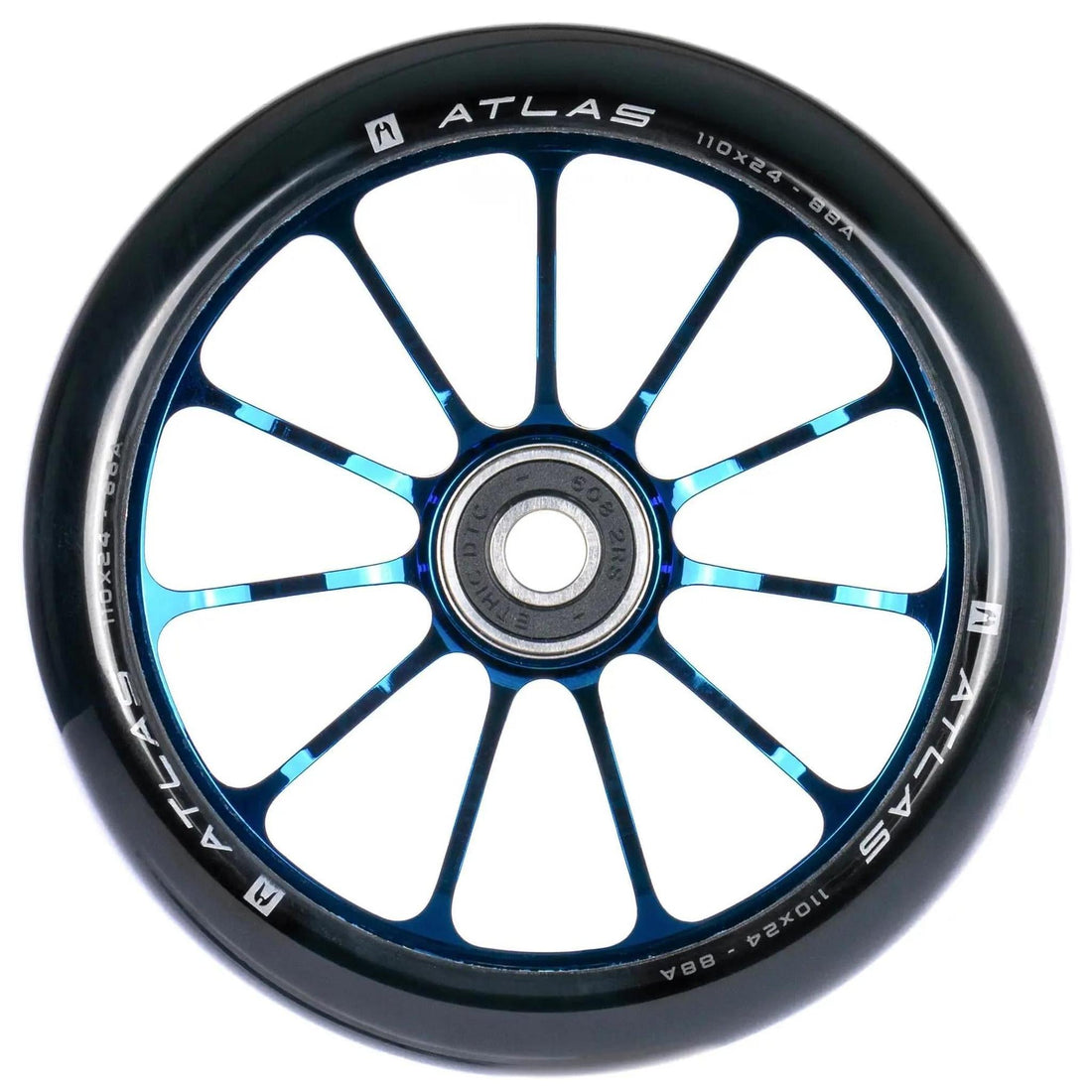 Ethic Atlas Hjul Til Løbehjul - Chrome Blue-ScootWorld.dk